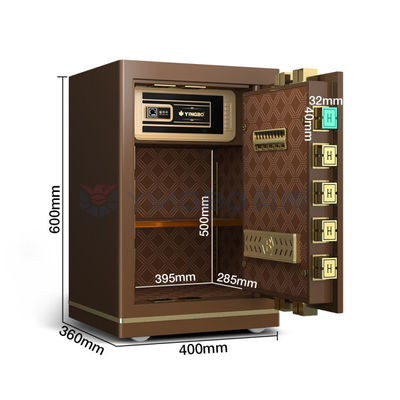 เตือนสองสํานักงาน กล่องเซฟเล็ก OEM H600mm ปิดรอยนิ้วมือสมาร์ท