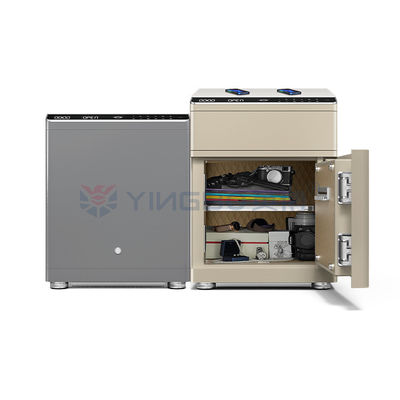 Steel Auto Open Night Table Smart Fingerprint Lock Safe Box สําหรับการรักษาความปลอดภัยในบ้าน