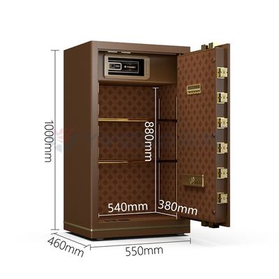 H1000mm โลหะแข็งสํานักงานหรู ล็อคลายนิ้วมือกล่องเซฟสําหรับความปลอดภัย YB / N7-100