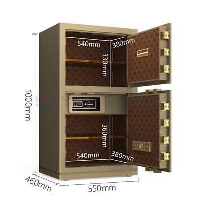H1000mm Biometric Fingerprint Lock Safe Box สําหรับความปลอดภัยในสํานักงาน YB/N7-100D
