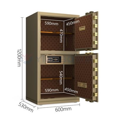 H1200mm โลหะแข็งสมาร์ท สํานักงานกล่องเซฟกล่องระดับสองสัญญาณจับนิ้วมือล็อค
