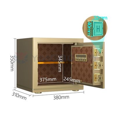 ล็อคอิเล็กทรอนิกส์ สํานักงานหรูหรา กล่องเซฟ โบลต์บัตรประสิทธิภาพ H350mm
