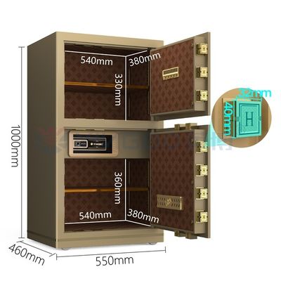 H1000mm กล่องเซฟล็อคอิเล็กทรอนิกส์ดิจิตอล สําหรับความปลอดภัยสํานักงาน YB/N7-100D