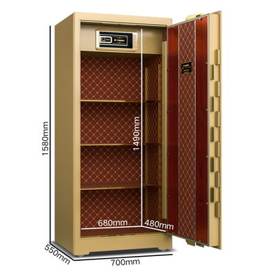 17 Cu Ft OEM เซฟการค้าฝากเงิน เซฟนิ้วมือชีวมาตรฐานล็อคความปลอดภัย YB / ZY-150