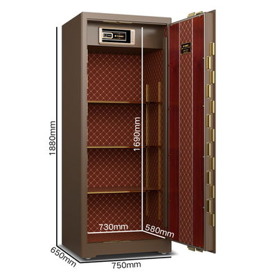 OEM Solid Steel Smart Safe Box ล็อคลายนิ้วมือเพื่อความปลอดภัย YB/ZY-180