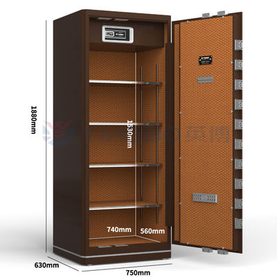 ลายนิ้วมือ Biometric ล็อค ตู้เซฟหน้าแรก Heavy Duty Steel Safe เอกสารตู้เซฟ