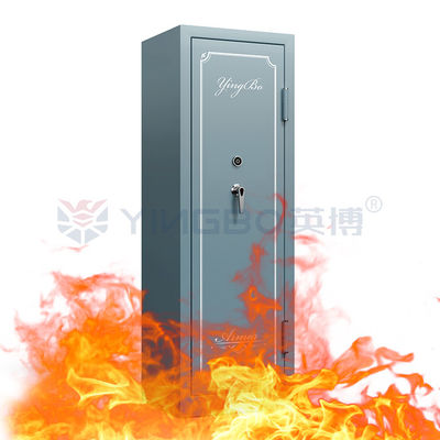 Haze Blue Color Design Gun Safe Box ล็อคกุญแจสําหรับความปลอดภัย