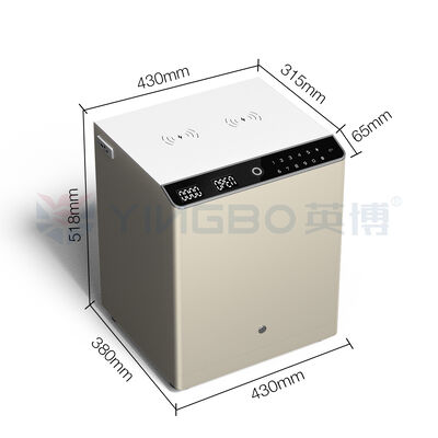 ตู้เซฟหัวเตียงกันน้ำ กล่องเก็บของนิรภัยพร้อมระบบล็อคอิเล็กทรอนิกส์สำหรับของมีค่าส่วนตัวและเอกสารสำคัญ