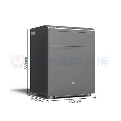 ลายนิ้วมือ Biometric Nightstand ตู้เซฟอัจฉริยะโครงสร้างเหล็กแข็งสำหรับการรักษาความปลอดภัยภายในบ้าน