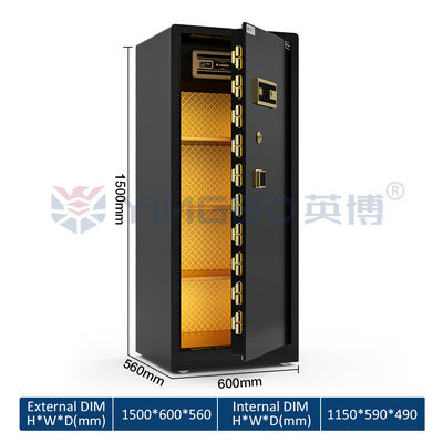 ตู้เซฟด้ามจับสี่เหลี่ยม RS-150 สำหรับบ้าน กลอนสองแถวที่จดสิทธิบัตร ชั้นวางถอดได้