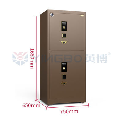 ตู้เซฟเครื่องประดับแบบสองช่องพร้อมระบบล็อคลายนิ้วมือไบโอเมตริกซ์ CSP Certified Anti-Pry Security for Home, Hotel & Bedroom Nightstand
