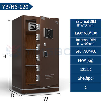 หรูหราตู้นิรภัยตู้เซฟบ้านตู้เซฟขนาดเล็กสำหรับ Home Biometric ล็อคลายนิ้วมือ Home Safe