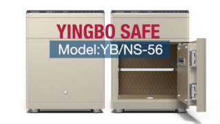 ตู้นิรภัยข้างเตียงมีลิ้นชัก YB/NS-52 สีเบจ