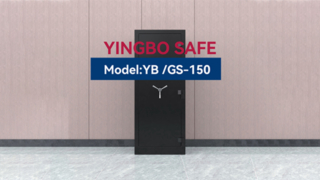 ตู้เซฟปืนสีดำพร้อมไฟ LED