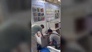 Yingbo Safes เปิดตัวครั้งแรกที่งาน 2026 Horgos Border Port Trade Expo ในวันเปิดงาน ผู้เข้าชมงานแน่น
